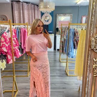 Pink Rara skirt set