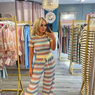 lemon knitt twin set