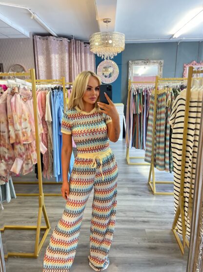 lemon knitt twin set