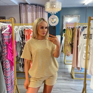 Lemon knitt twin set