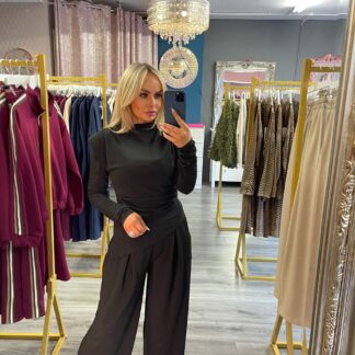 Black trouser set