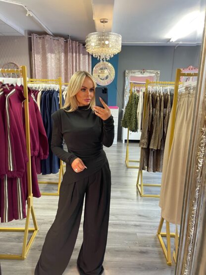 Black trouser set