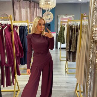 Burgundy Trouser set