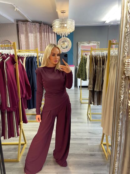 Burgundy Trouser set
