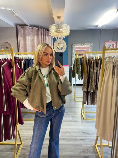 suede effect jacket