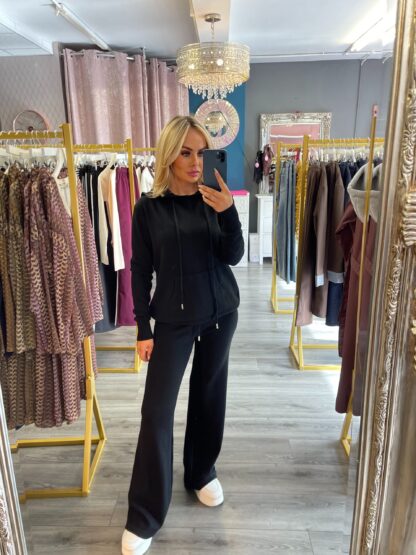 Black soft knitt lounge set