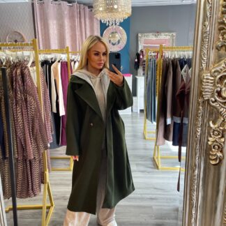 Green Hooded coat