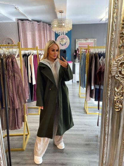 Green Hooded coat