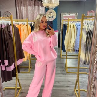 Pink Knitt Lounge Set