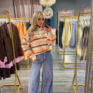 Brown Stripped Knitt