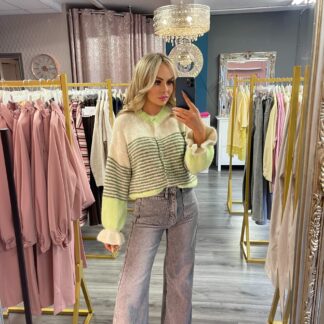 Lime Frill Detail Sweater