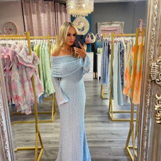 Blue Floor Length Maxi