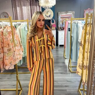 Yellow missy twin set