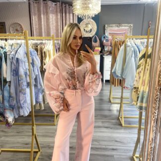 pink Organza Blouse