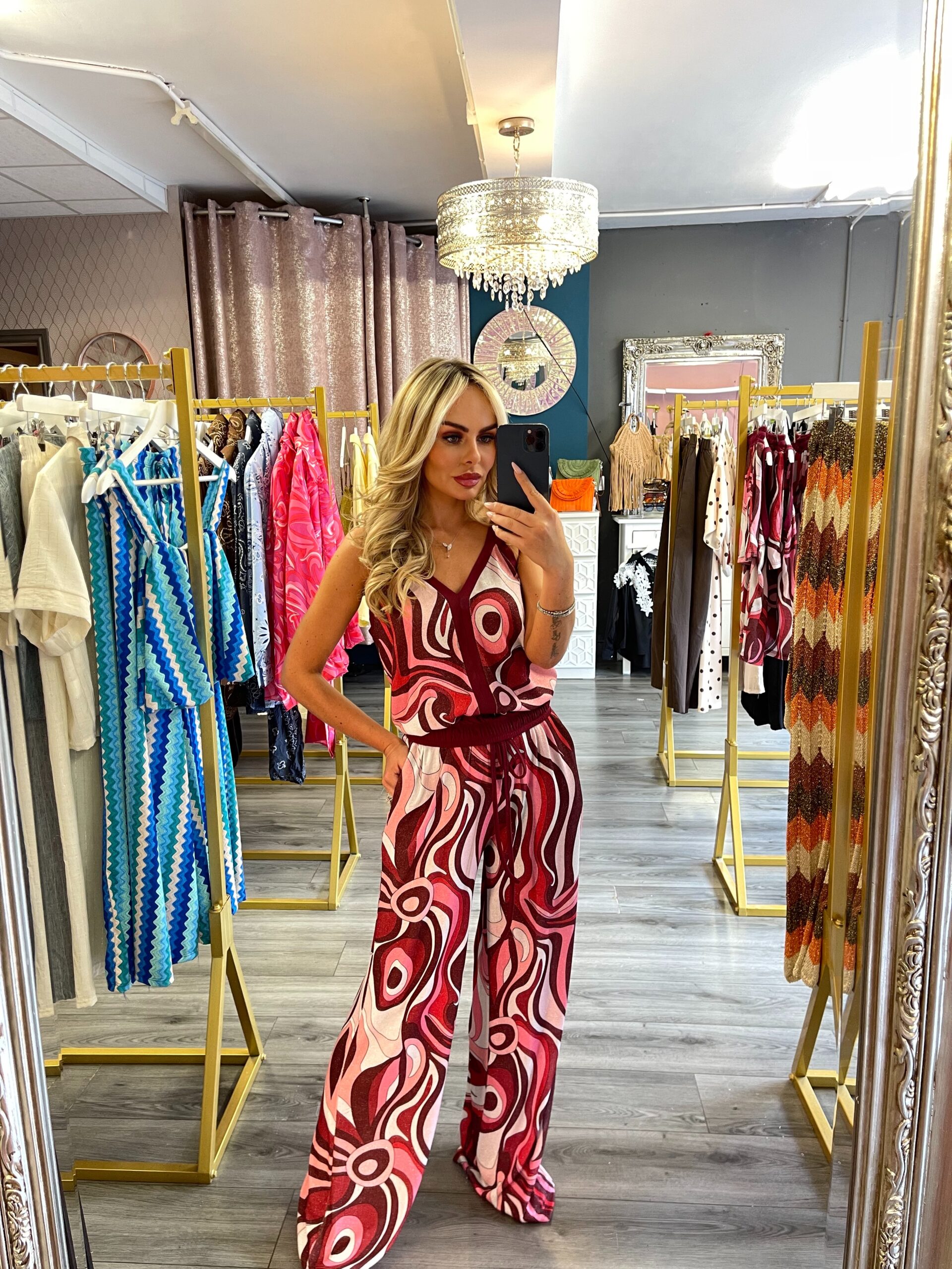 Red laurex full length set