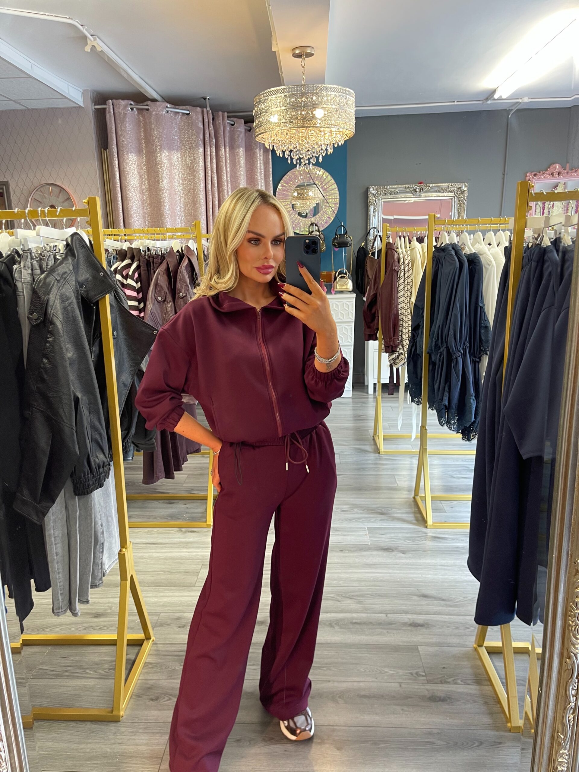 Burgundy Twin Set