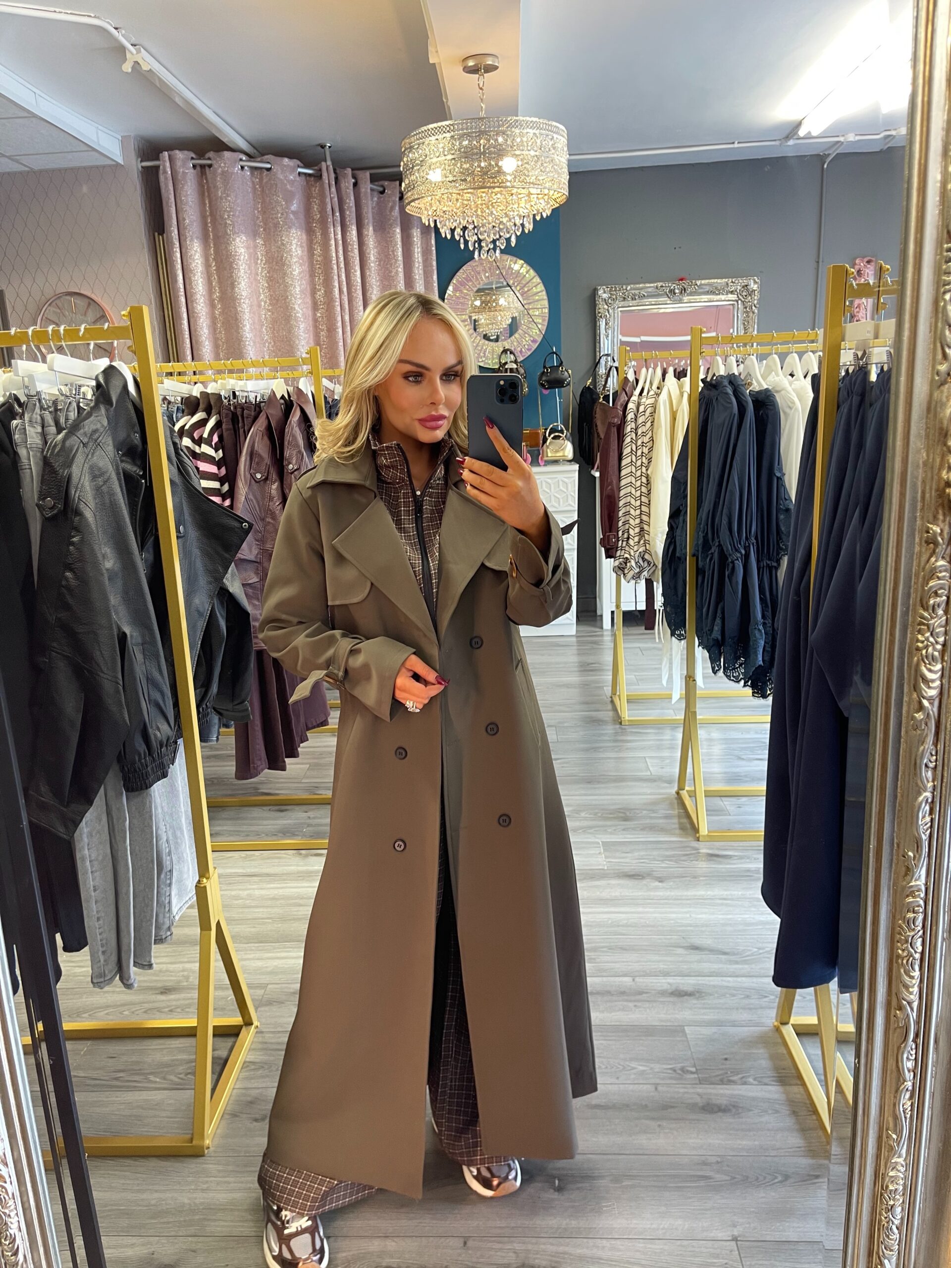 Kharki Trench Coat