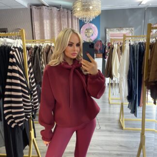 Burgandy Sculp Leggings